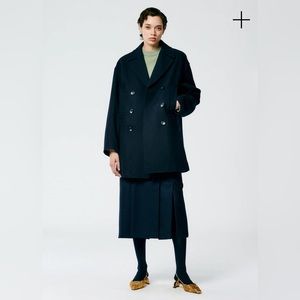 Tibi Recycled Felted Wool Peacoat